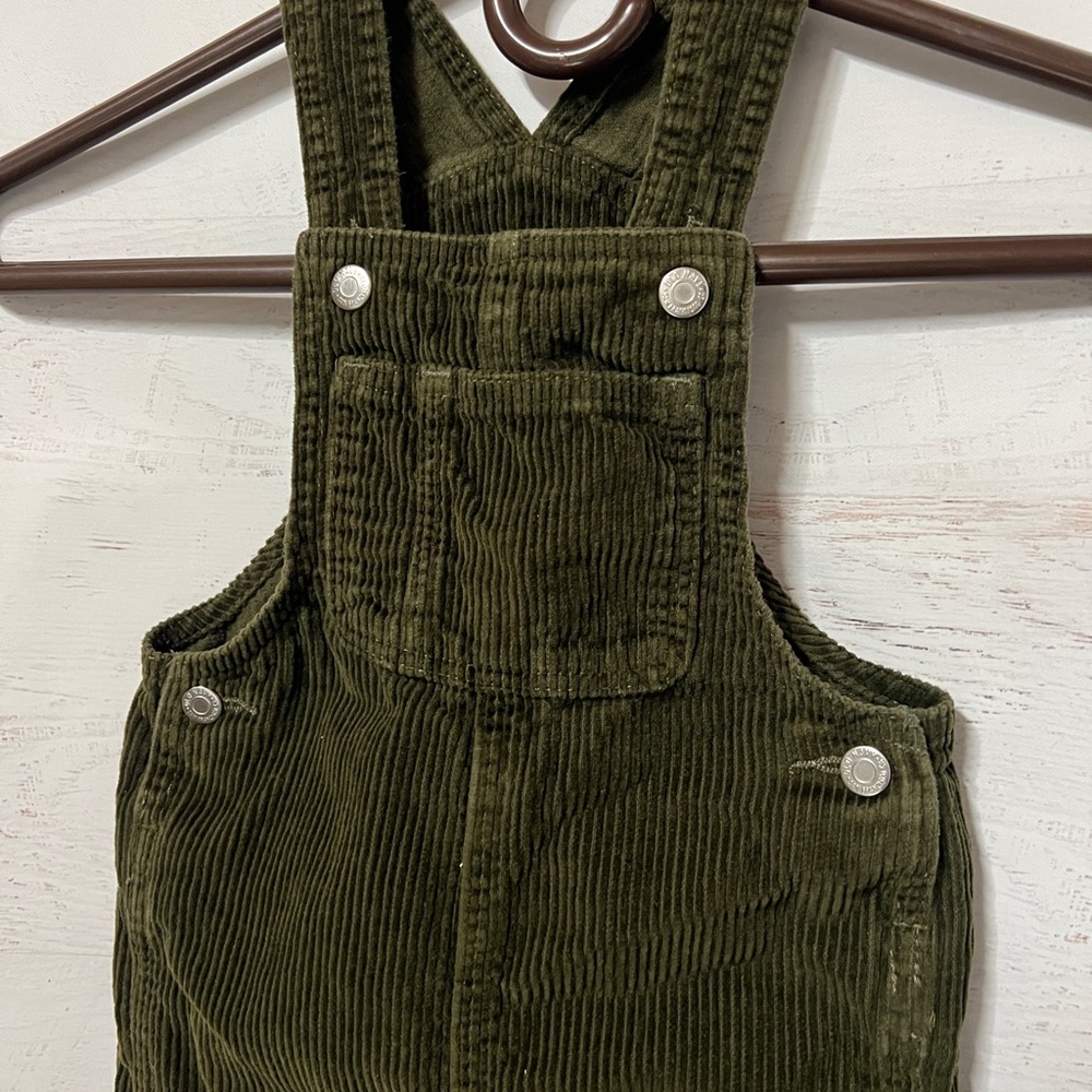 Green Corduroy Overalls 100% Cotton 18-24m